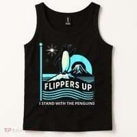 Funny-Penguin-Flippers-Up-I-Stand-With-The-Penguins Tank Top thumb 2