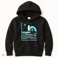 Funny-Penguin-Flippers-Up-I-Stand-With-The-Penguins Kids Hoodie thumb 0