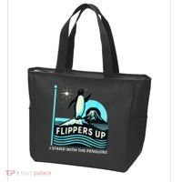Funny-Penguin-Flippers-Up-I-Stand-With-The-Penguins Tote Bag thumb 3