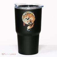 Fire Fox Ukiyo E Japanese Tumbler thumb 0