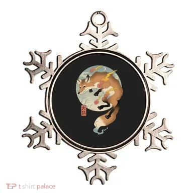 Fire Fox Ukiyo E Japanese Ornament