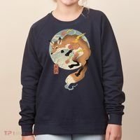 Fire Fox Ukiyo E Japanese Women's Sweatshirt thumb 0
