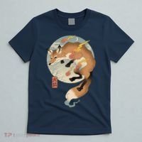 Fire Fox Ukiyo E Japanese T-Shirt thumb 5