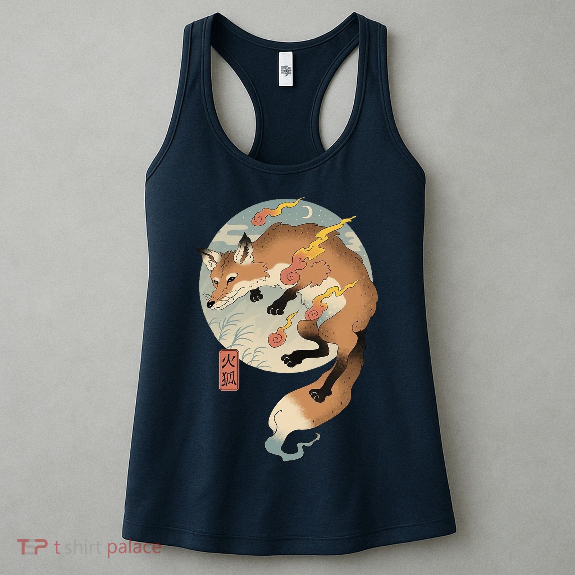 Fire Fox Ukiyo E Japanese Women's Tank Top