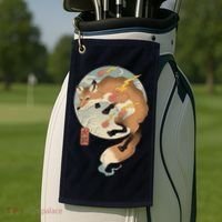 Fire Fox Ukiyo E Japanese Golf Towel thumb 2