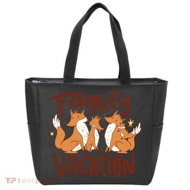 Fox Family Vacation Tote Bag