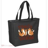 Fox Family Vacation Tote Bag thumb 2