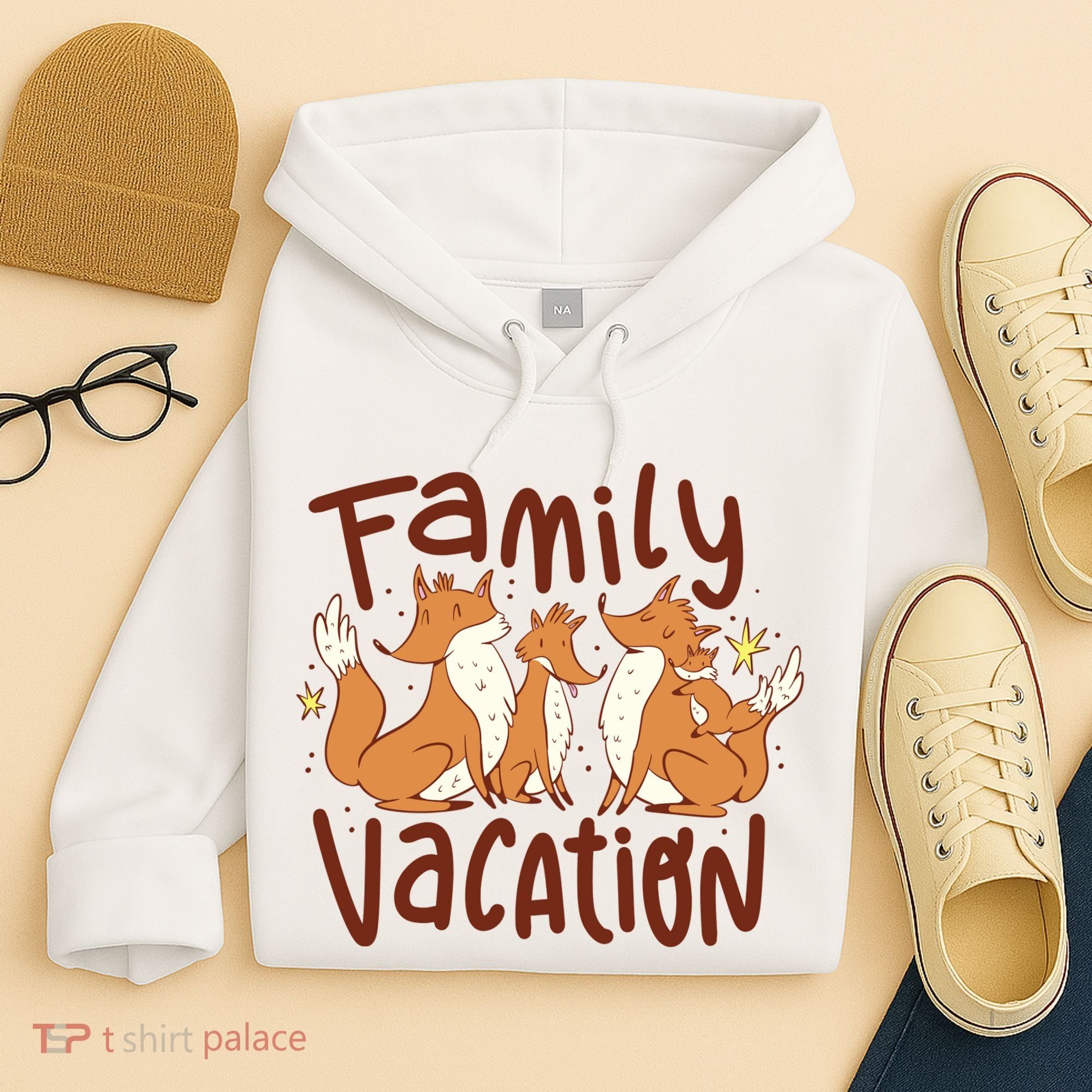 Fox Family Vacation Hoodie