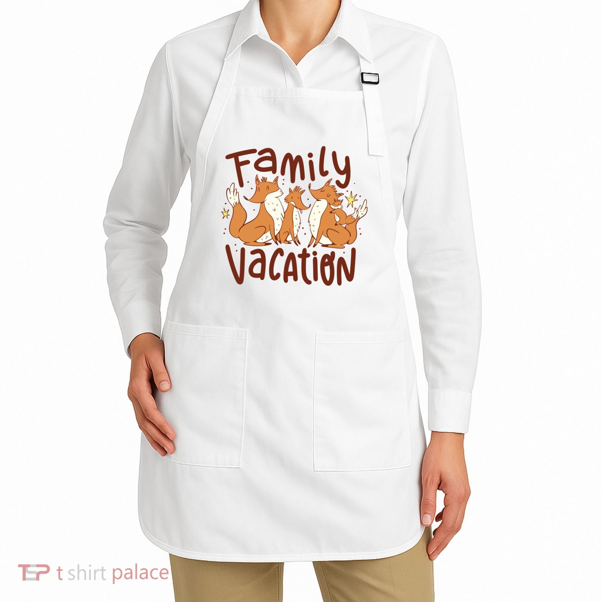 Fox Family Vacation Apron