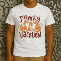 Fox Family Vacation T-Shirt thumb 3