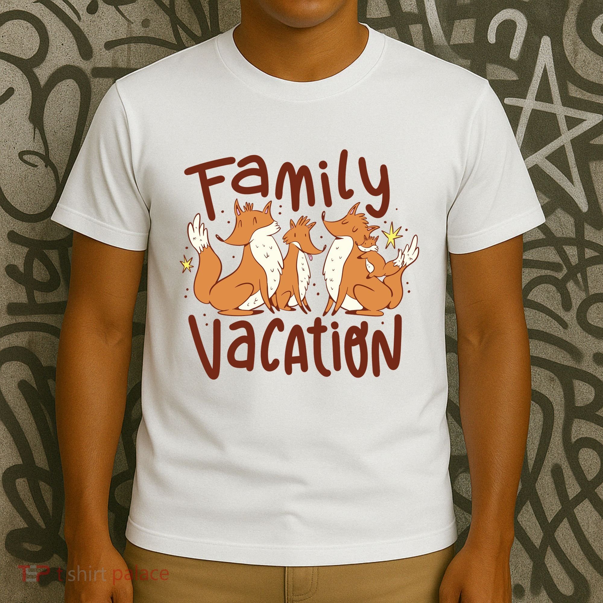 Fox Family Vacation T-Shirt