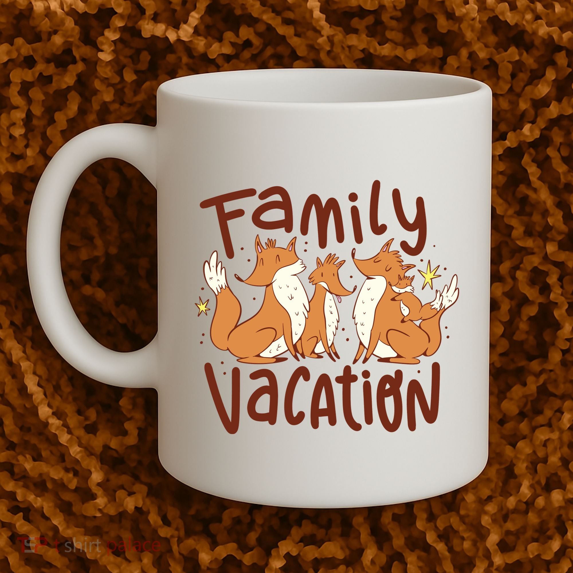 Fox Family Vacation Coffee Mug