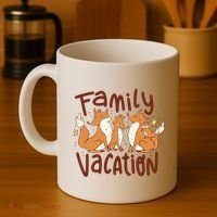 Fox Family Vacation Coffee Mug thumb 4