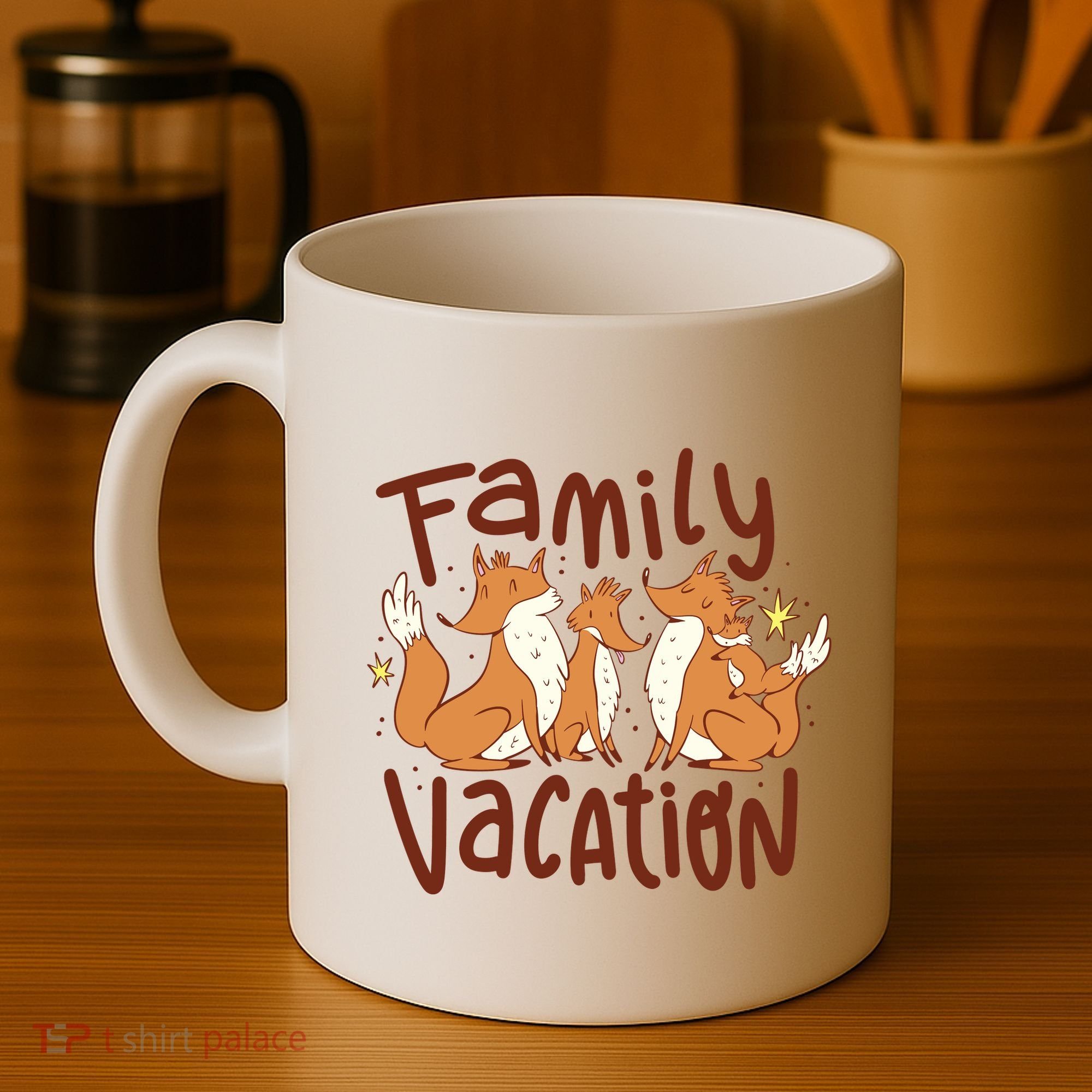 Fox Family Vacation Coffee Mug