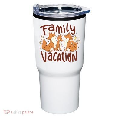 Fox Family Vacation Tumbler