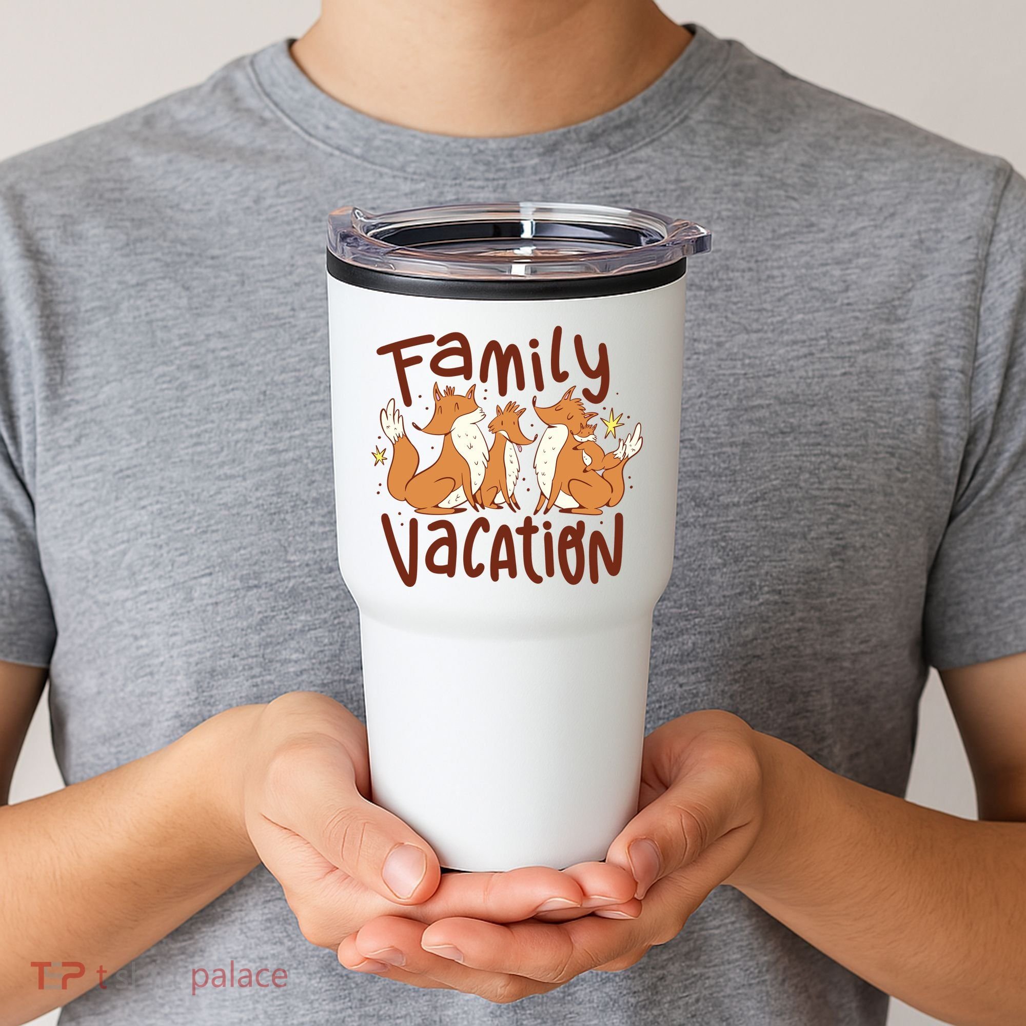 Fox Family Vacation Tumbler