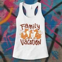 Fox Family Vacation Women's Tank Top thumb 3