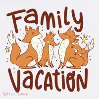 Fox Family Vacation Baby Bodysuit thumb 2
