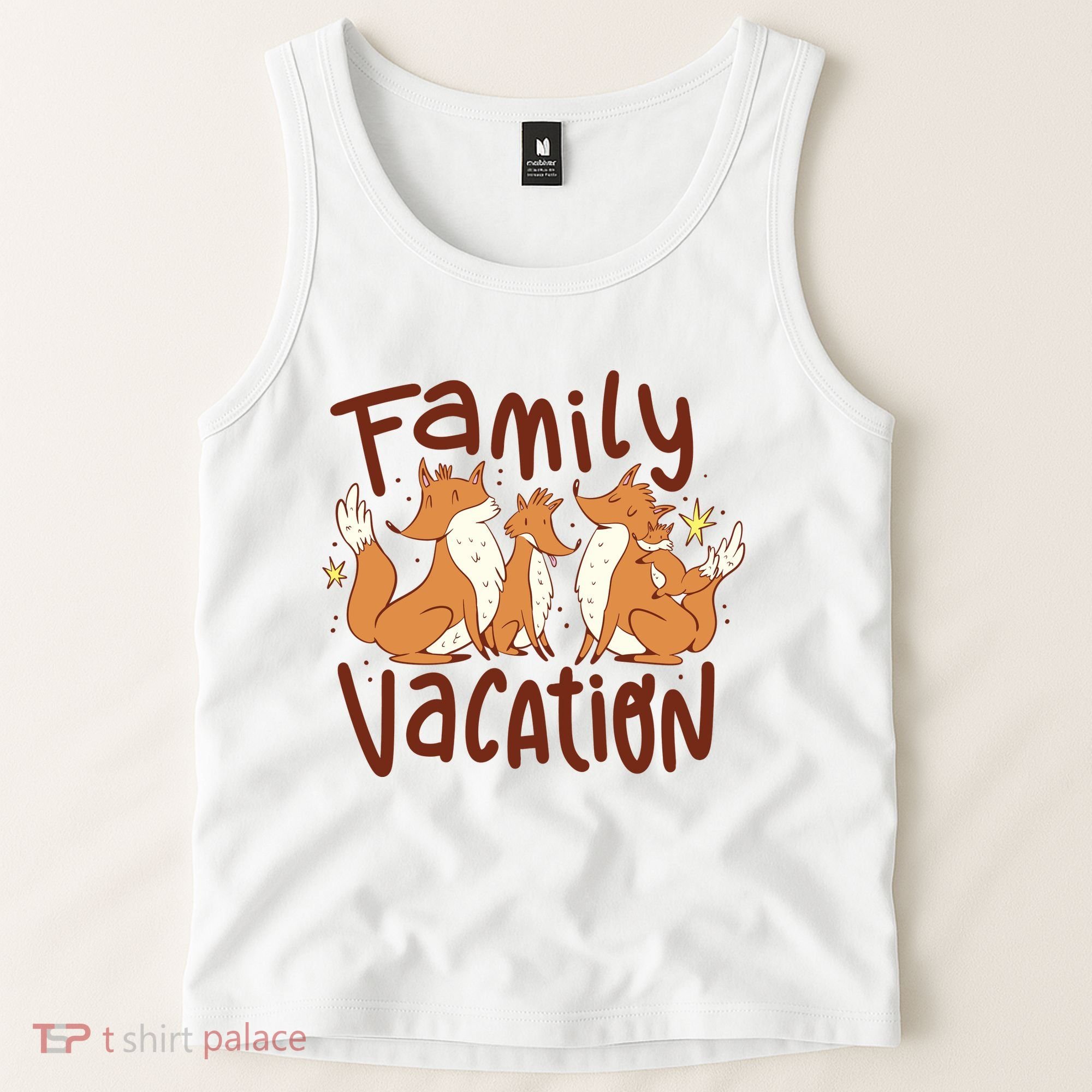 Fox Family Vacation Tank Top