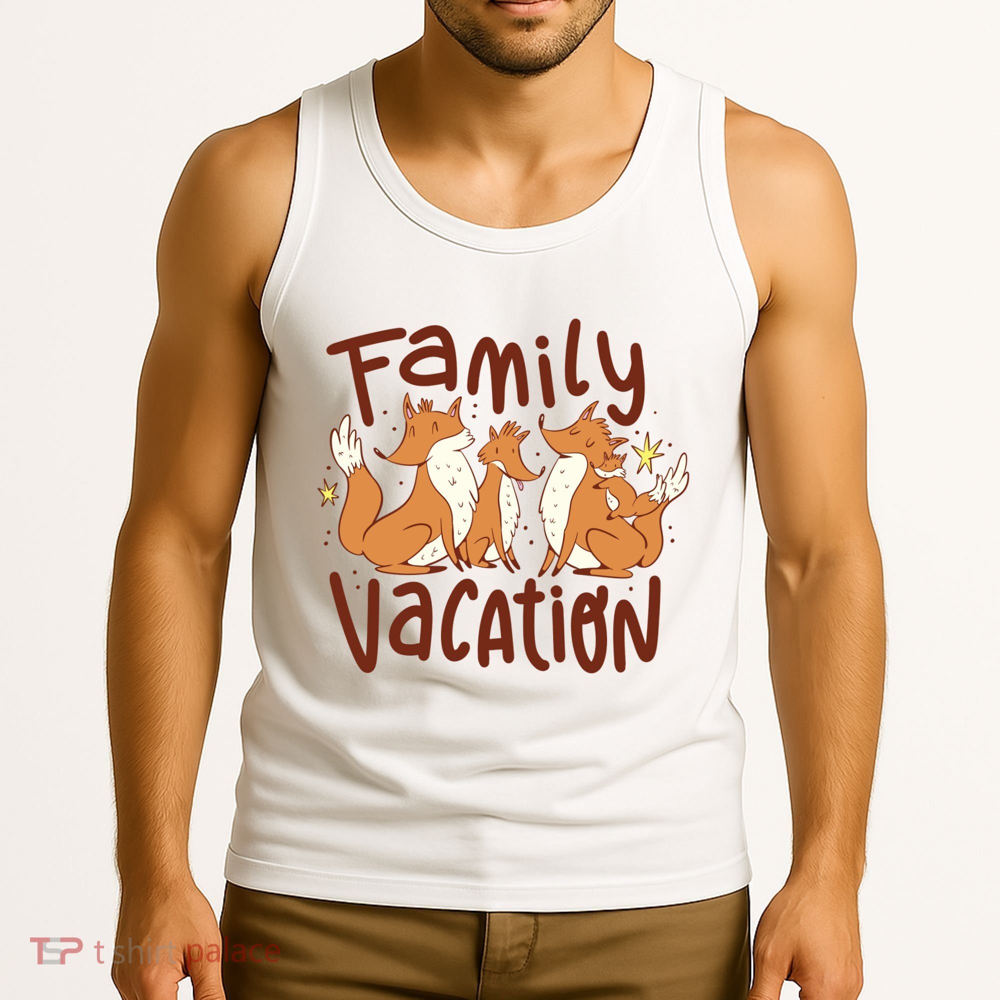 Fox Family Vacation Tank Top