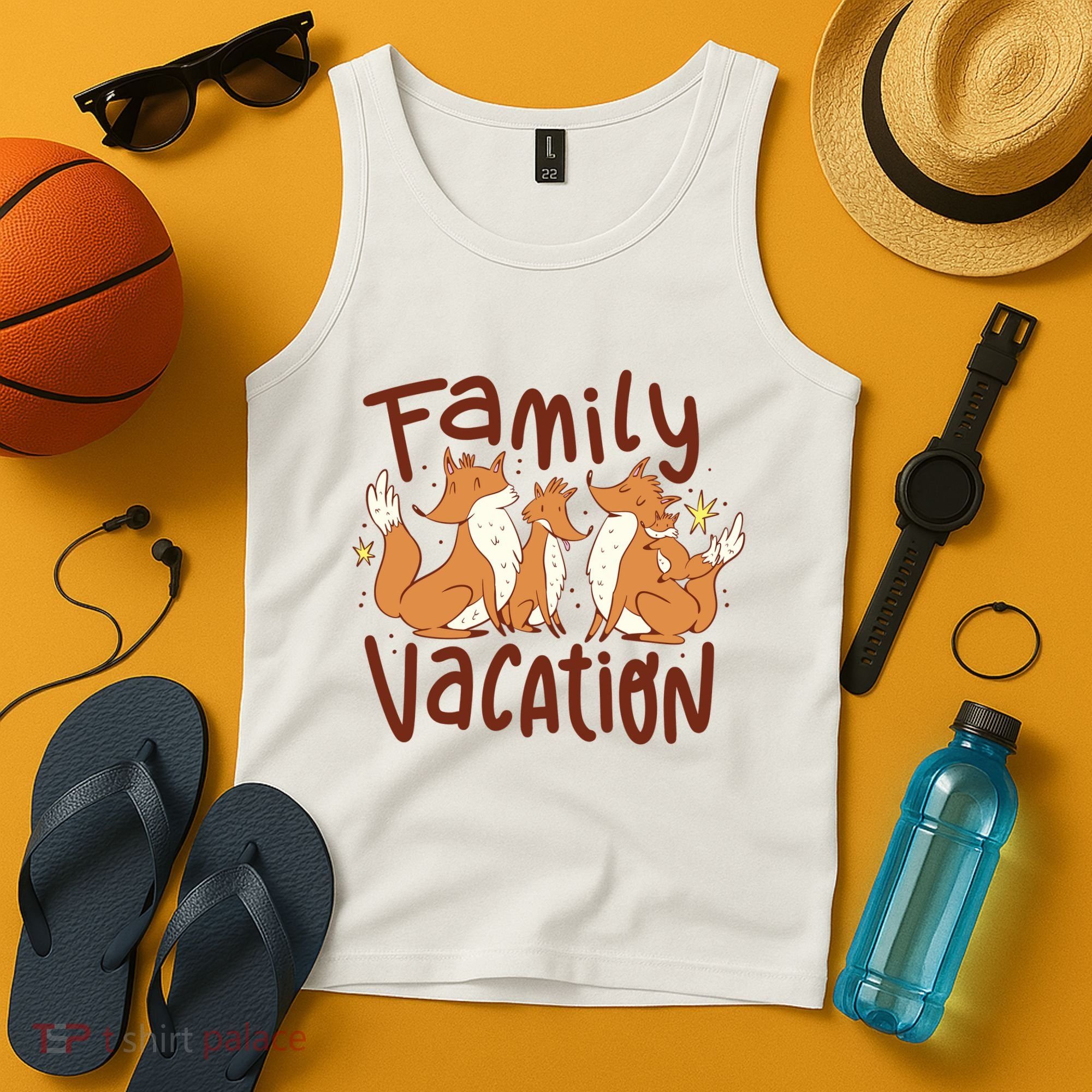 Fox Family Vacation Tank Top