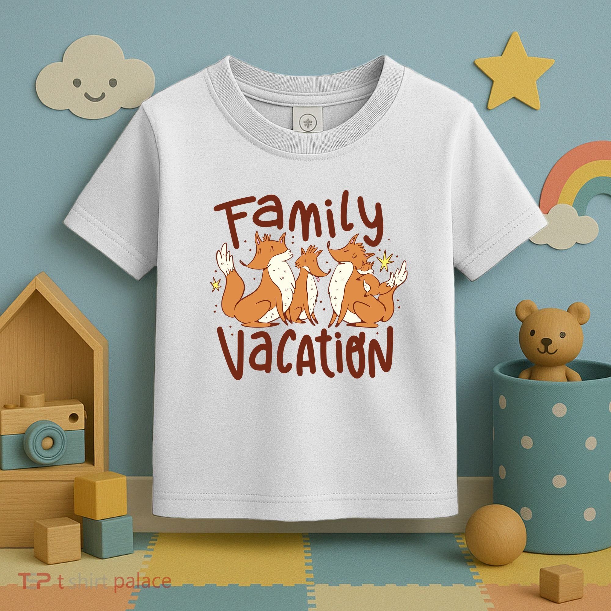 Fox Family Vacation Toddler T-Shirt