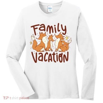 Fox Family Vacation Women's Long Sleeve Shirt