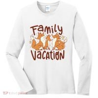 Fox Family Vacation Women's Long Sleeve Shirt thumb 0