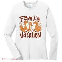 Fox Family Vacation Women's Long Sleeve Shirt thumb 0