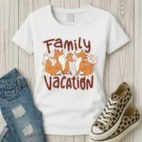 Fox Family Vacation Women's T-Shirt thumb 3