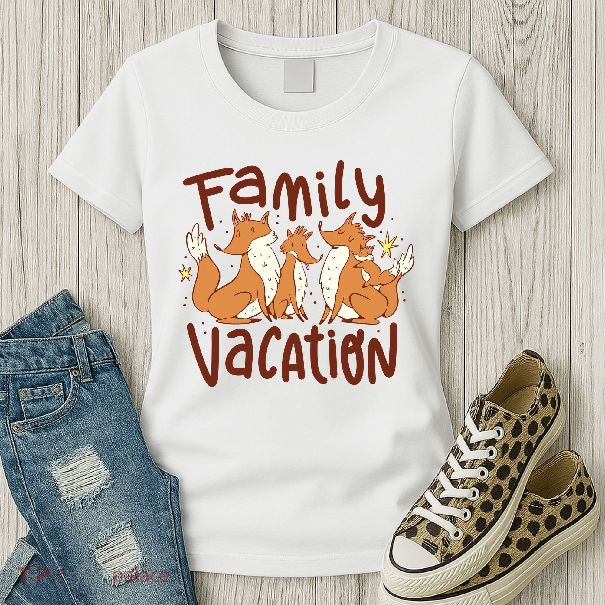 Fox Family Vacation Women's T-Shirt