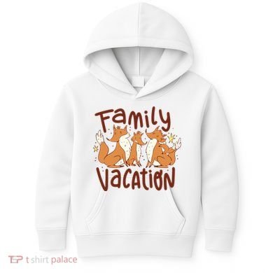 Fox Family Vacation Kids Hoodie