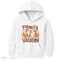 Fox Family Vacation Kids Hoodie thumb 0