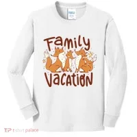 Fox Family Vacation Kids Long Sleeve Shirt thumb 0