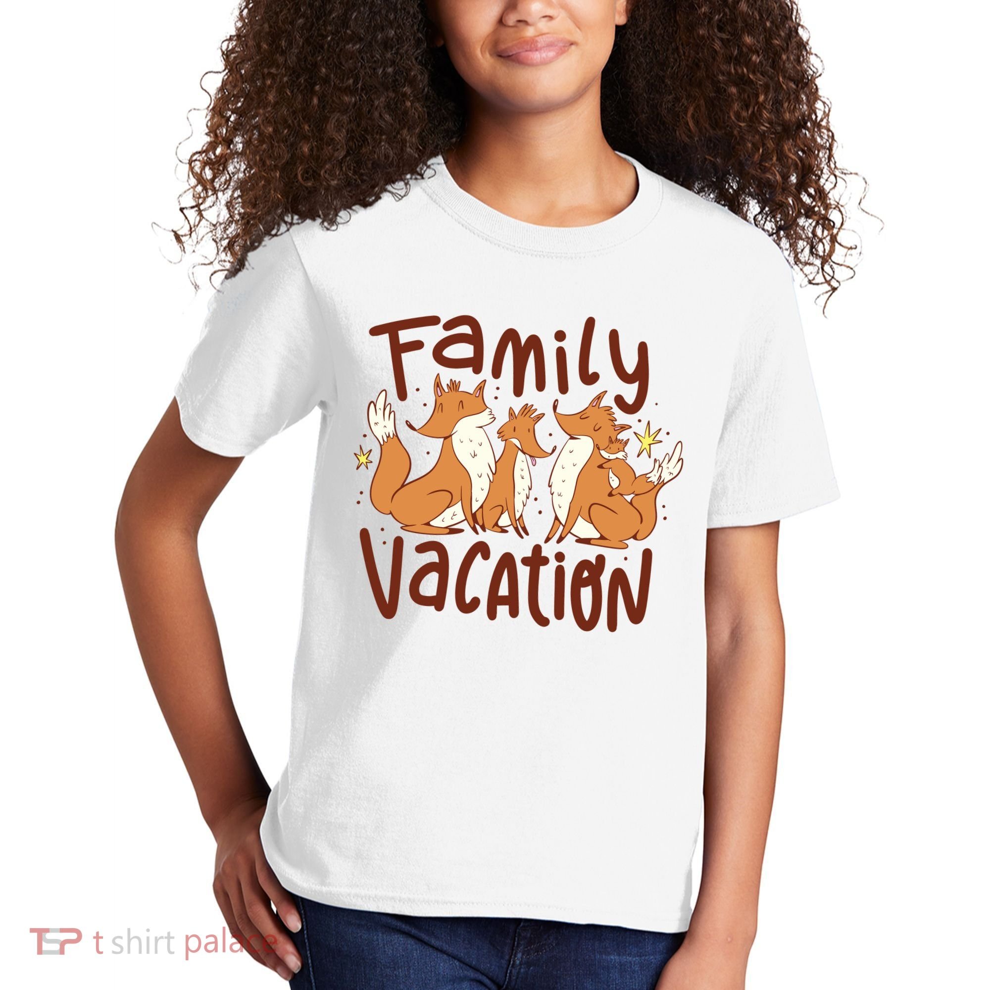 Fox Family Vacation Kids T-Shirt