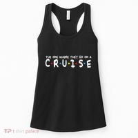 Funny Family Vacation The One Where They Go On A Cruise Women's Tank Top thumb 0