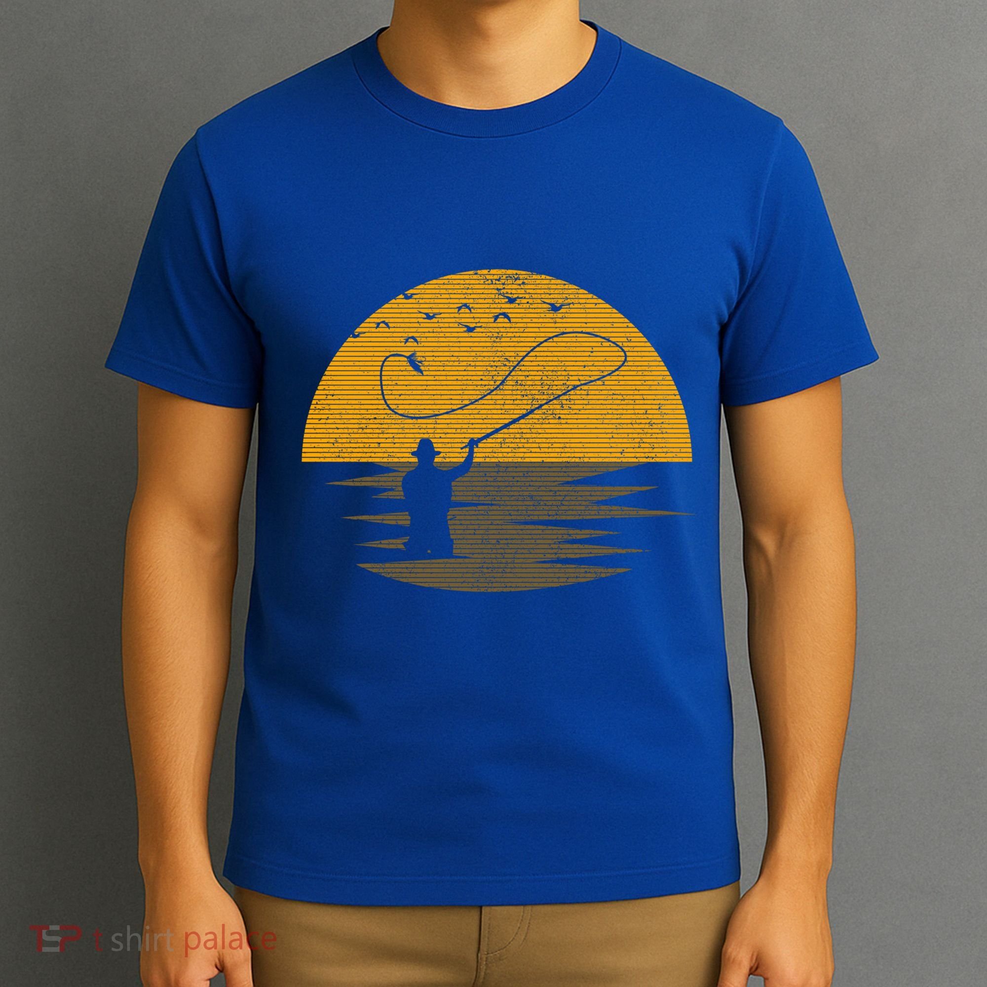 Fly Fishing Vintage Retro Trout Fishing Fisher Gift Cute Gift T-Shirt