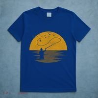 Fly Fishing Vintage Retro Trout Fishing Fisher Gift Cute Gift T-Shirt thumb 5
