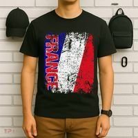 FRANCE Flag Vintage Distressed FRANCE T-Shirt thumb 6