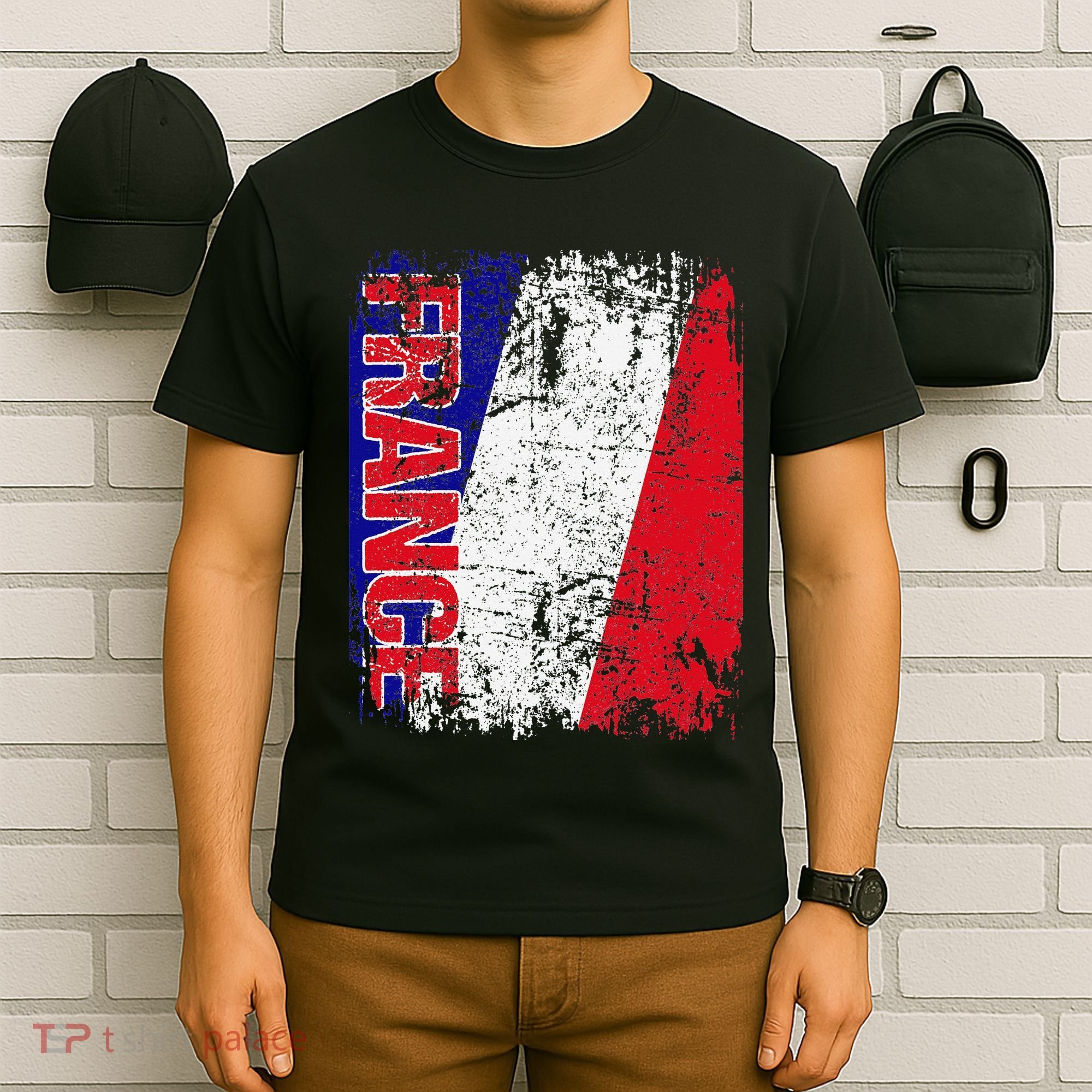 FRANCE Flag Vintage Distressed FRANCE T-Shirt