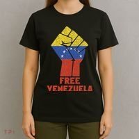 Free For Venezuela Vintage Freedom Venezuelan People T-Shirt thumb 4