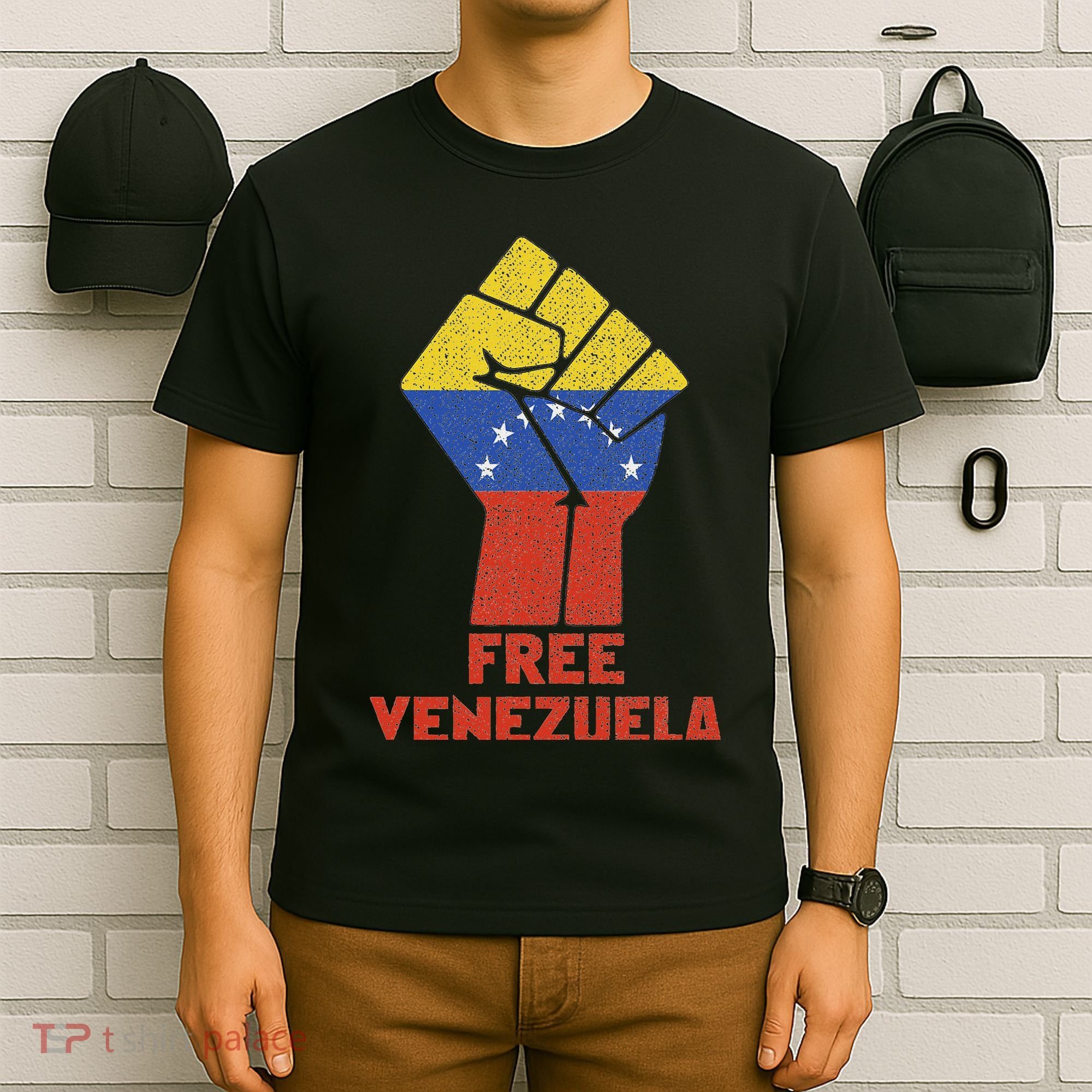Free For Venezuela Vintage Freedom Venezuelan People T-Shirt