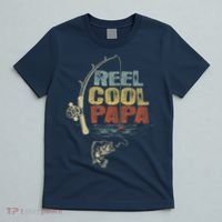 Funny Fisherman Vintage Reel Cool Papa T-Shirt thumb 5