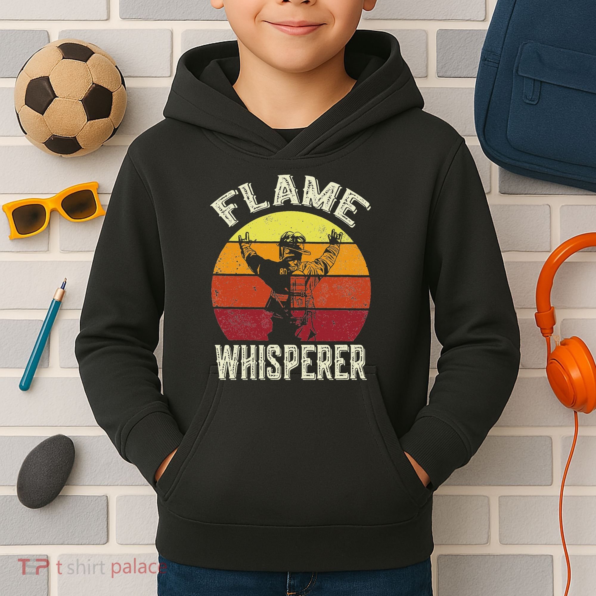 Firefighting Fireman & Volunteer Firefighter Kids Hoodie