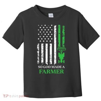 Farming Farmer Vintage So God Made A Farmer Toddler T-Shirt