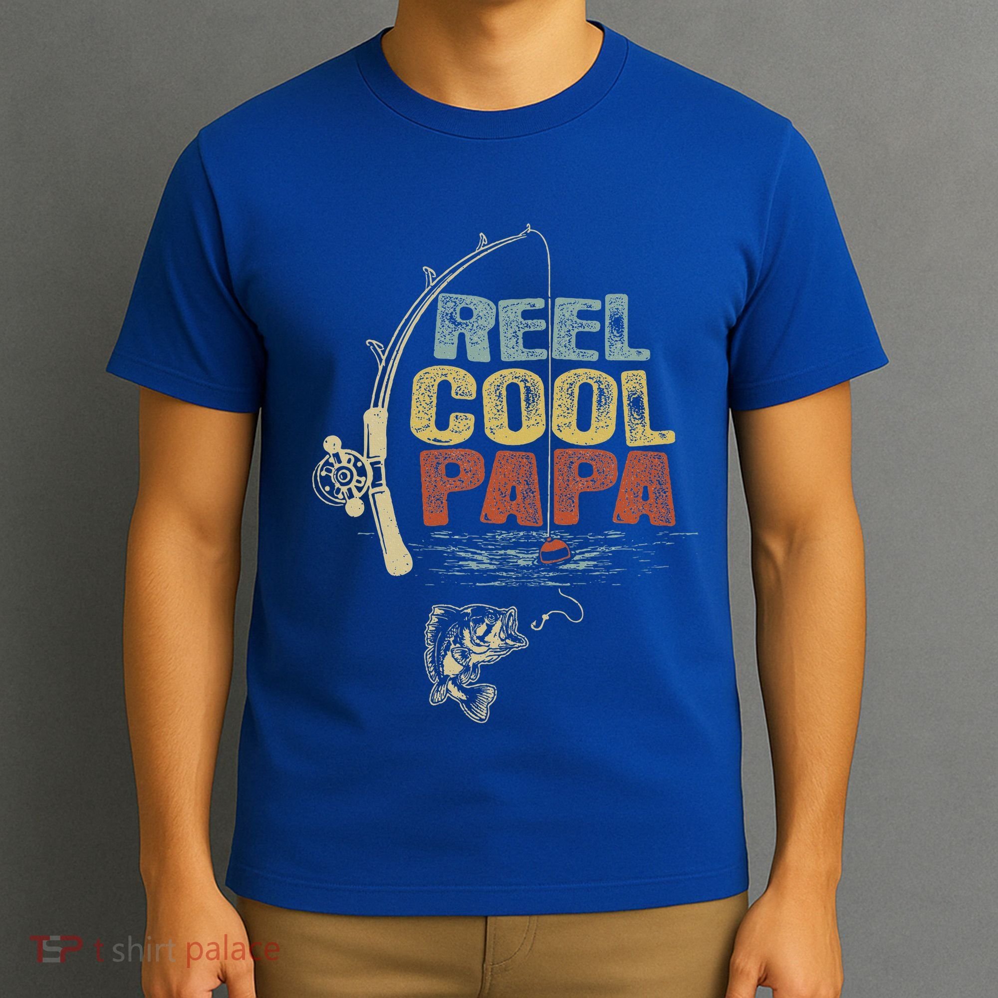 Funny Fisherman Vintage Reel Cool Papa T-Shirt