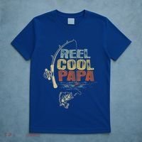 Funny Fisherman Vintage Reel Cool Papa T-Shirt thumb 5