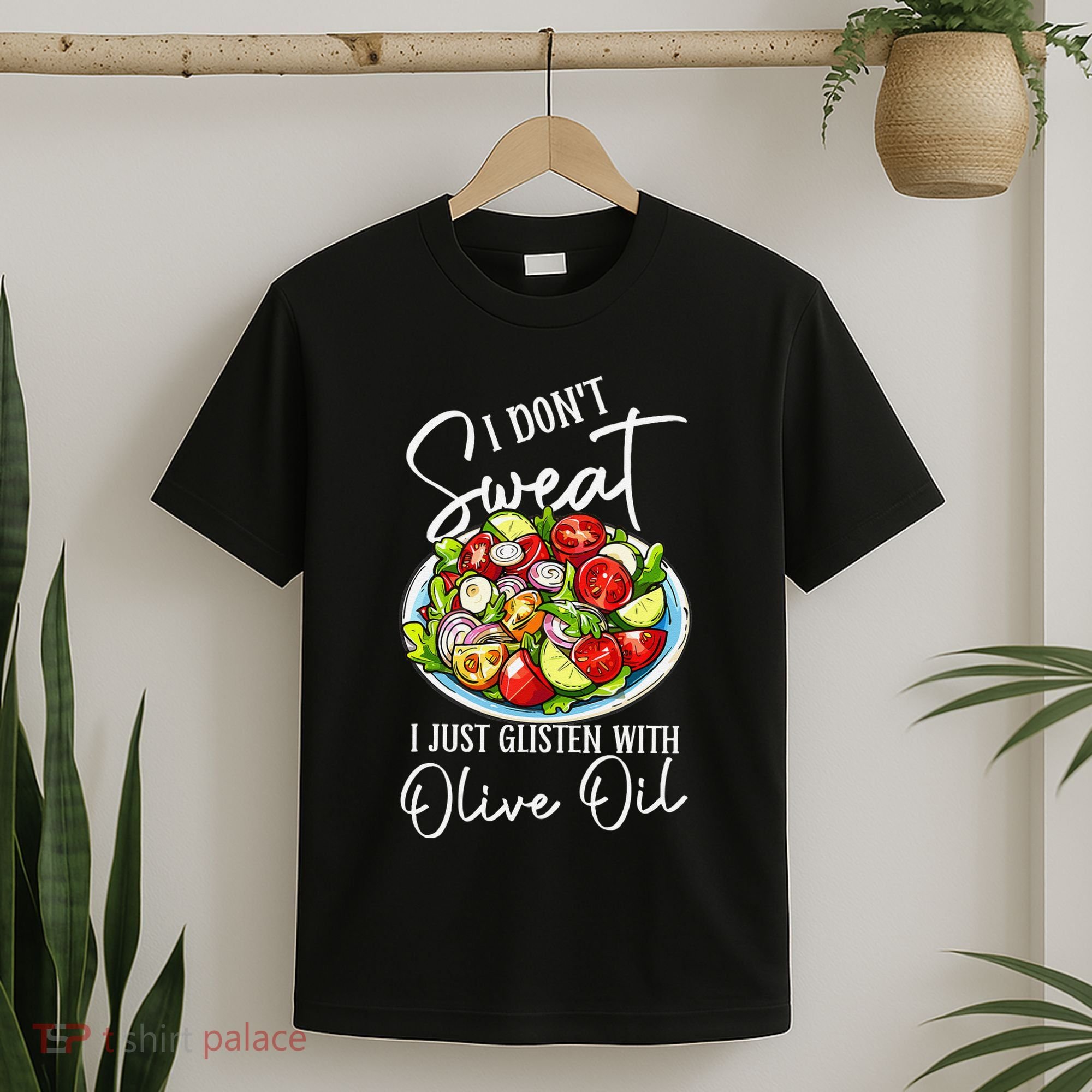 Funny Fresh Vegetable Salad Mediterranean Food Lover T-Shirt