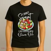 Funny Fresh Vegetable Salad Mediterranean Food Lover T-Shirt thumb 3