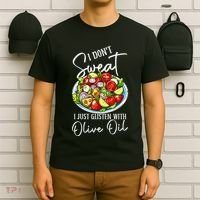 Funny Fresh Vegetable Salad Mediterranean Food Lover T-Shirt thumb 6